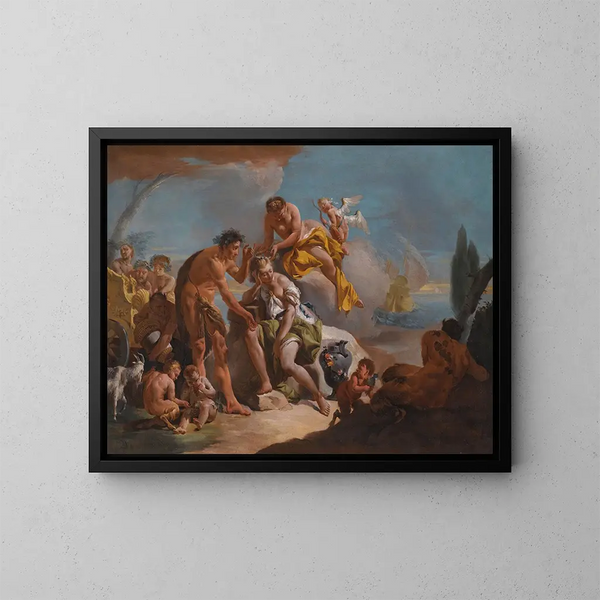 Bacchus e Arianna - Giovanni Battista Tiepolo — quadro incorniciato alla parete