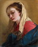 Maria Maddalena vista di tre quarti, velata da un drappo bianco - Giovanni Battista Tiepolo — vista dell’opera