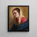 Maria Maddalena vista di tre quarti, velata da un drappo bianco - Giovanni Battista Tiepolo — quadro incorniciato alla parete