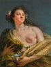 Ritratto di una dama in Flore - Giovanni Battista Tiepolo — vista dell’opera