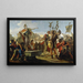 La regina Zenobia che si rivolge ai suoi soldati - Giovanni Battista Tiepolo — quadro incorniciato alla parete