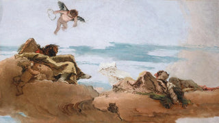 Giovanni Battista Tiepolo - Study for a Ceiling with the Personification of Counsel.webp