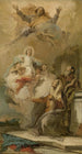L'Immacolata Concezione Joachim e Anna che ricevono la Vergine Maria da Dio Padre - Giovanni Battista Tiepolo — vista dell’opera