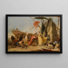 La Rencontre d'Antoine et Cléopâtre - Giovanni Battista Tiepolo — quadro incorniciato alla parete