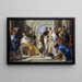 I Santi Patroni della famiglia Crotta - Giovanni Battista Tiepolo — quadro incorniciato alla parete