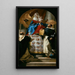 La Vierge et l'Enfant avec les saints Dominique et Hyacinthe - Giovanni Battista Tiepolo — quadro incorniciato alla parete