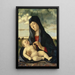 La Vierge et l'Enfant dans un paysage - Giovanni Bellini — quadro incorniciato alla parete