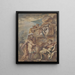 Alexandre al tombeau di Ciro - Giovanni Benedetto Castiglione — quadro incorniciato alla parete