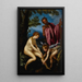 Vénus, Cupidon et Pan - Giovanni Biliverti — quadro incorniciato alla parete
