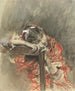 Una ragazza con uno scialle rosso - Giovanni Boldini — vista dell’opera