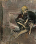 Dame au chapeau jaune avec son chien La Marchesa Casati - Giovanni Boldini — vista dell’opera