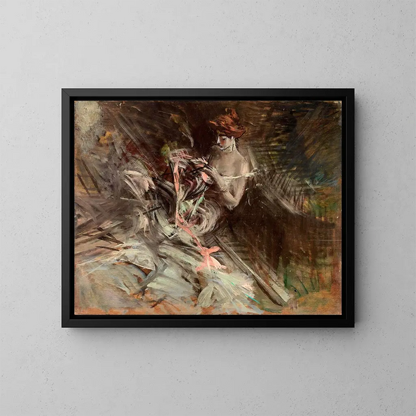 La robe de bal - Giovanni Boldini — quadro incorniciato alla parete