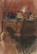 Vue d'un intérieur avec une commode Louis XV - Giovanni Boldini — vista dell’opera