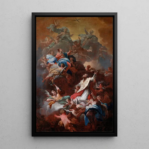 La Gloire de Saint Philippe Neri - Giovanni Camillo Sagrestani — quadro incorniciato alla parete