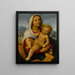 Vergine con Bambino in un paesaggio - Giovanni Francesco Caroto — quadro incorniciato alla parete
