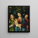La Vierge à l'Enfant et les saintes Madeleine et Catherine - Giovanni Francesco Caroto — quadro incorniciato alla parete