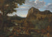 Un paesaggio fluviale roccioso con pescatori - Giovanni Francesco Grimaldi — vista dell’opera