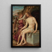 Il Cristo risorto con un angelo - Giovanni Francesco Maineri — quadro incorniciato alla parete