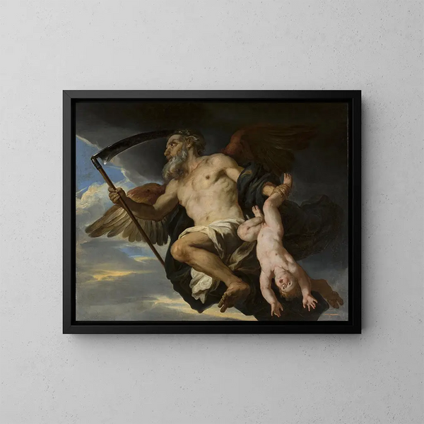 Chronos - Giovanni Francesco Romanelli — quadro incorniciato alla parete