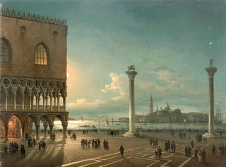 Giovanni Grubacs - The Piazzetta di San Marco in moonlight Venice.webp