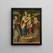La Vierge à l'Enfant avec saint François et sainte Claire - Giovanni Maria Butteri — quadro incorniciato alla parete