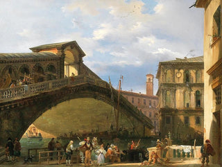 Giovanni Migliara - Venice the Rialto Bridge.webp