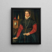 Ritratto di una donna nobile - Giovanni Paolo Lolmo — quadro incorniciato alla parete