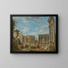 Caprice sui monumenti romani con il Colosseo e l'arco di Costantino - Giovanni Paolo Panini — quadro incorniciato alla parete
