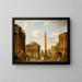 Roman Caprice: Il Pantheon e altri monumenti - Giovanni Paolo Panini — quadro incorniciato alla parete