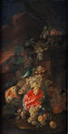 Nature morte di frutti con un paesaggio sullo sfondo - Giovanni Paolo Spadino — vista dell’opera