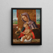 La Vierge à l'Enfant, un paysage au-delà - Giovanni Speranza — quadro incorniciato alla parete