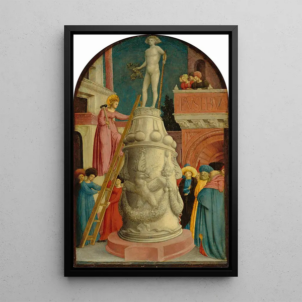 Sainte Apollonie détruisant une idole païenne - Giovanni d'Alemagna — quadro incorniciato alla parete