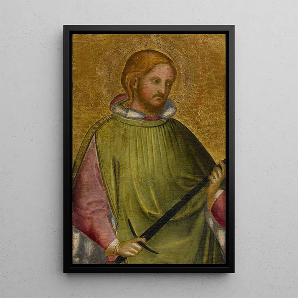 Saint Martin tenant son épée - Giovanni di Bartolomeo Cristiani — quadro incorniciato alla parete