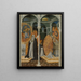 La comunione miracolosa di Santa Caterina da Siena - Giovanni di Paolo — quadro incorniciato alla parete
