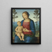 La Vierge à l'Enfant dans un paysage - Giovanni di Pietro — quadro incorniciato alla parete