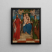 La Vierge à l'Enfant avec saint Jacques et sainte Lucie - Girolamo Denti — quadro incorniciato alla parete