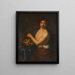 di Davide con la testa di Golia - Girolamo Forabosco — quadro incorniciato alla parete