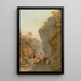 Berger avec troupeau de moutons - Girolamo Gianni — quadro incorniciato alla parete