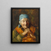 Uno studio di una vecchia donna - Girolamo Nerli — quadro incorniciato alla parete