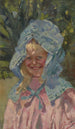 Fille au bonnet de soleil - Girolamo Nerli — vista dell’opera