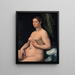 Una donna seduta - Girolamo Siciolante da Sermoneta — quadro incorniciato alla parete