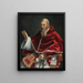 Ritratto del papa Giulio III - Girolamo Siciolante da Sermoneta — quadro incorniciato alla parete