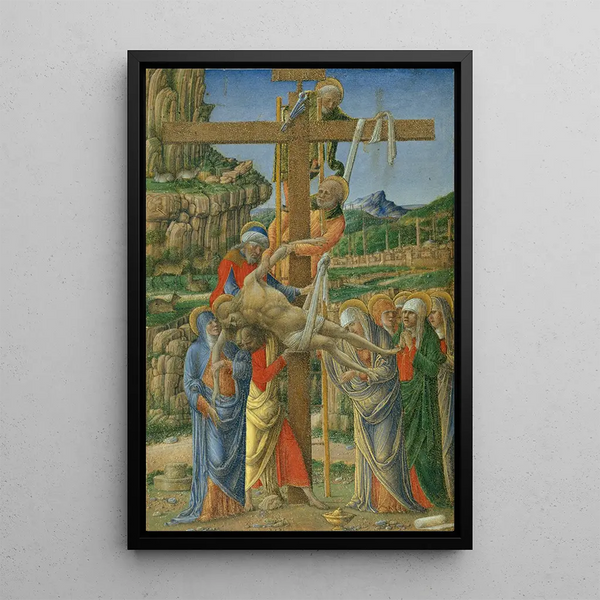 Descente de croix - Girolamo da Cremona — quadro incorniciato alla parete