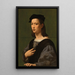 Portrait d'un jeune gentilhomme - Giuliano Bugiardini — quadro incorniciato alla parete