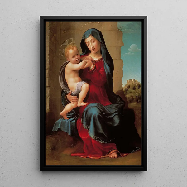 Vierge à l'Enfant - Giuliano Bugiardini — quadro incorniciato alla parete