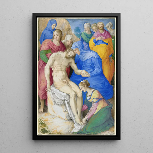 La Lamentation - Giulio Clovio — quadro incorniciato alla parete