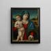 Vergine con Bambino - Giulio Francia — quadro incorniciato alla parete