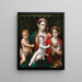 La Vierge à l'Enfant avec l'enfant saint Jean-Baptiste et sainte Catherine d'Alexandrie - Giulio Francia et Atelier — quadro incorniciato alla parete