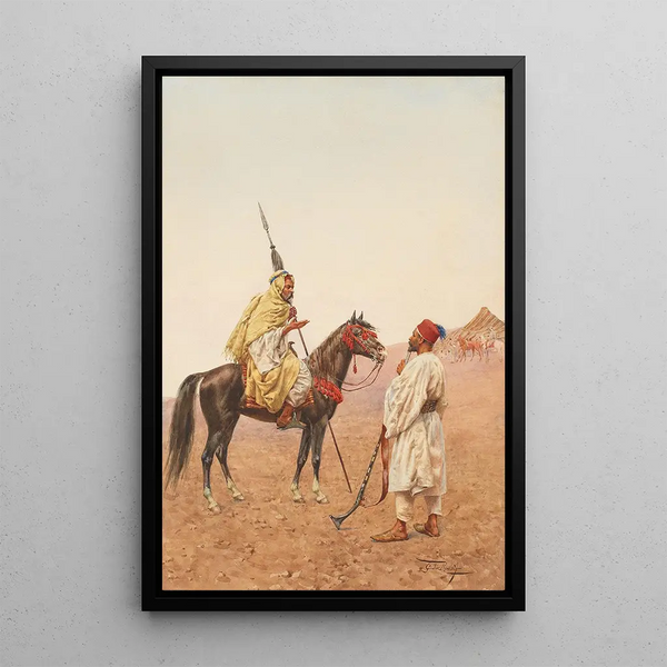 Demander le chemin - Giulio Rosati — quadro incorniciato alla parete
