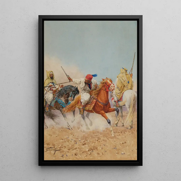 La charge - Giulio Rosati — quadro incorniciato alla parete